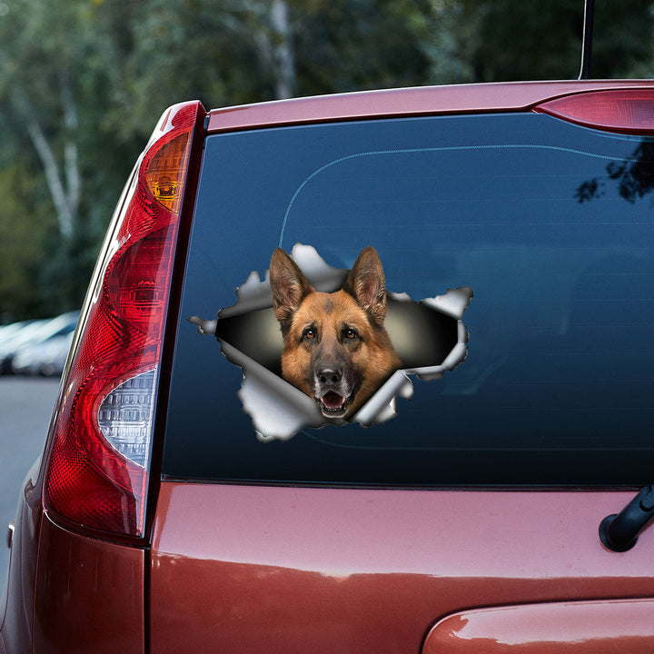 German shepherd 3D Vinyl Car Decal Sticker