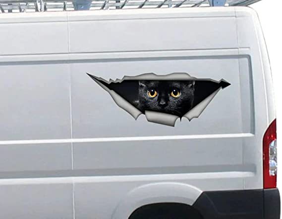 Black Cat 3D Vinyl Car Decal Sticker