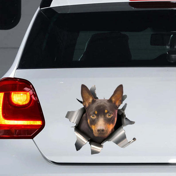 Funny Australian Kelpie Dog 3D Vinyl Car Decal Sticker