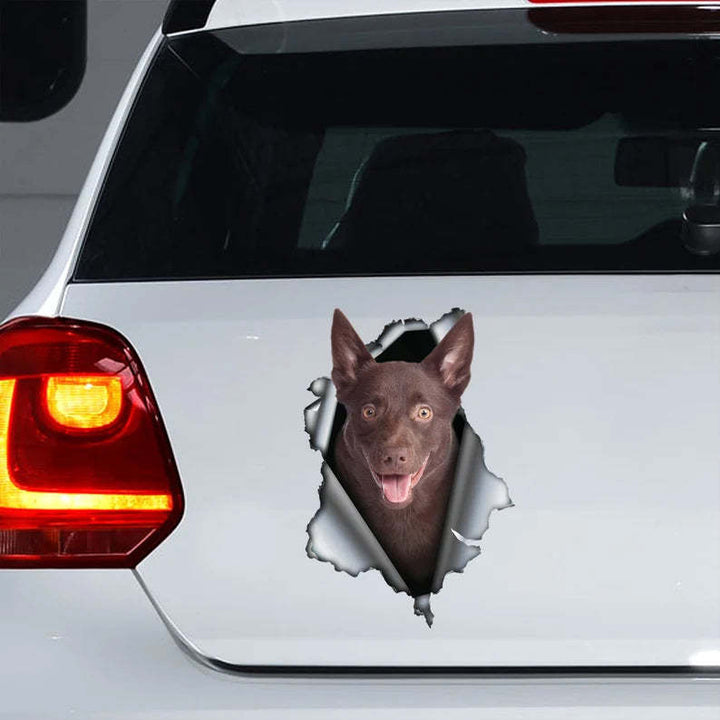 Funny Australian Kelpie Dog 3D Vinyl Car Decal Sticker