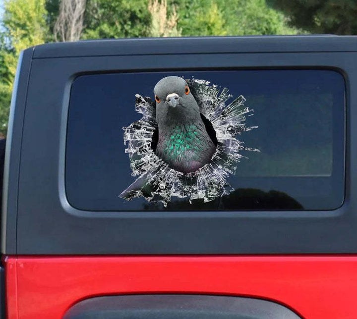 Funny Pigeon 3D Vinyl Car Decal Sticker