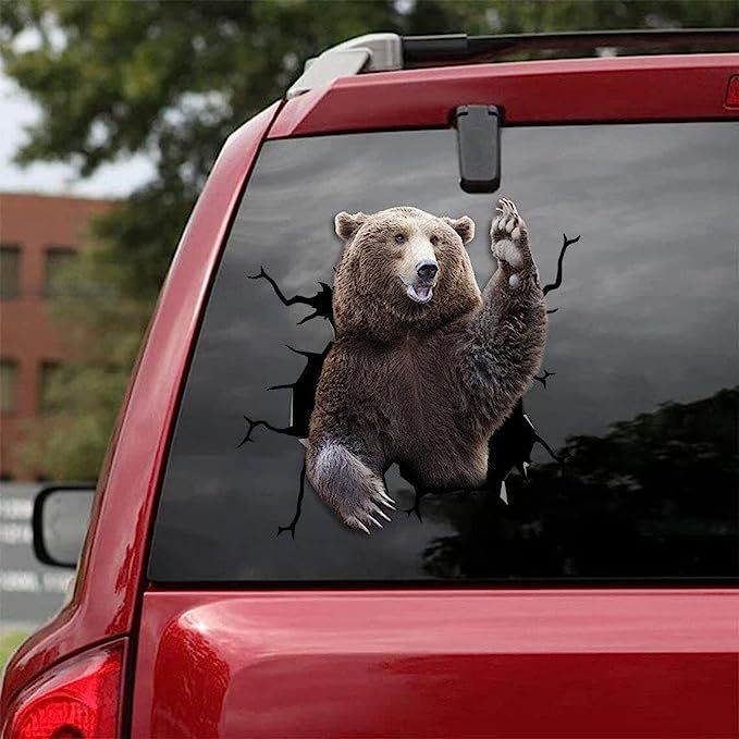 Bear 3D Vinyl Car Decal Sticker