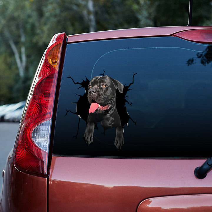 Funny Cane Corso Dog 3D Vinyl Car Decal Sticker