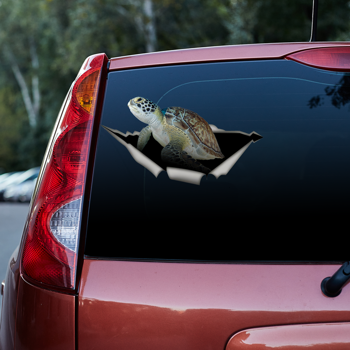 Turtle 3D Vinyl Car Decal Sticker