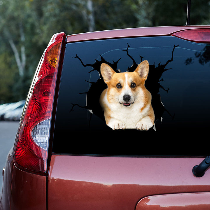 Welsh Corgi Dog 3D Vinyl Car Decal Sticker