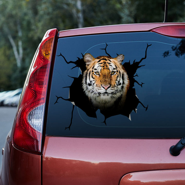 The Tiger Is Staring At You 3D Vinyl Car Decal Sticker