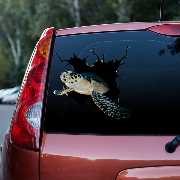 Turtle 3D Vinyl Car Decal Sticker