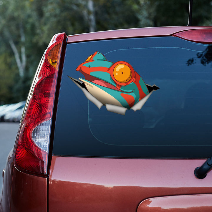 Exotic Frog 3D Vinyl Car Decal Sticker