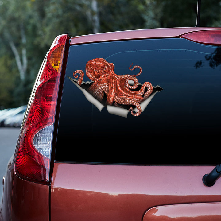 Octopus Monster 3D Vinyl Car Decal Sticker