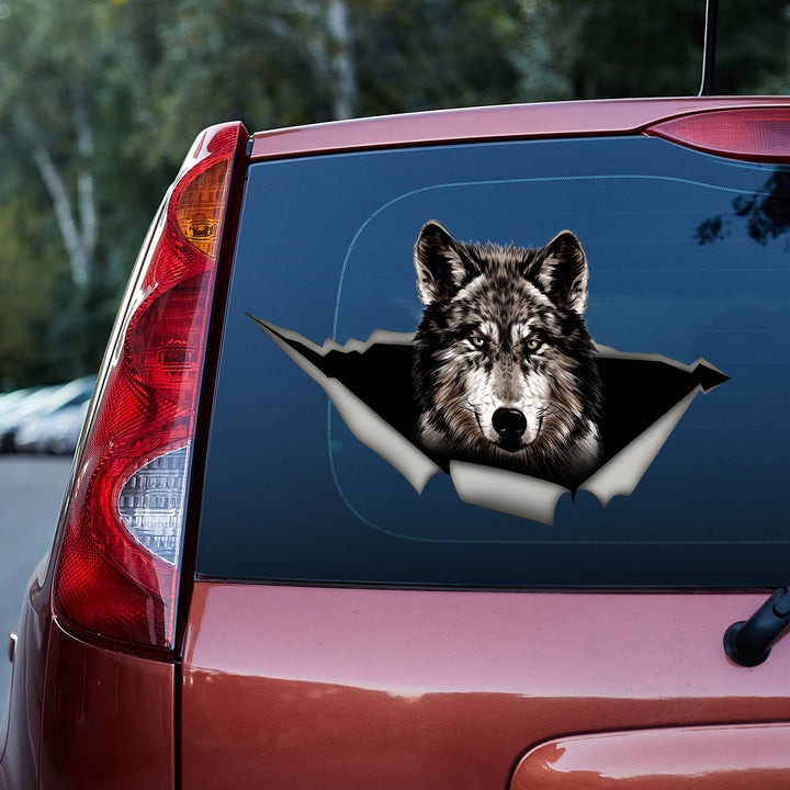 Amazing Wolf 3D Vinyl Car Decal Sticker