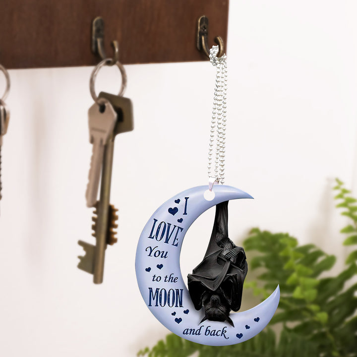 Bat I Love U To The Moon And Back Car Ornament CO1012