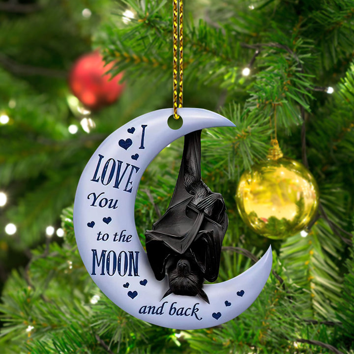 Bat I Love U To The Moon And Back Car Ornament CO1012