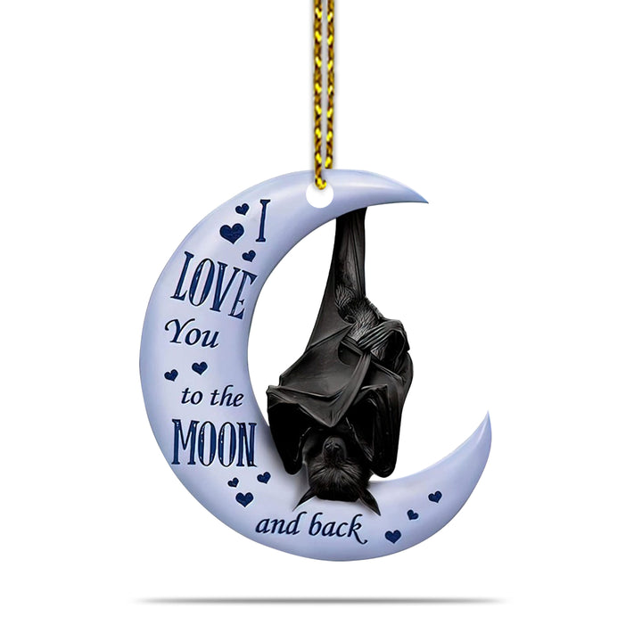 Bat I Love U To The Moon And Back Car Ornament CO1012