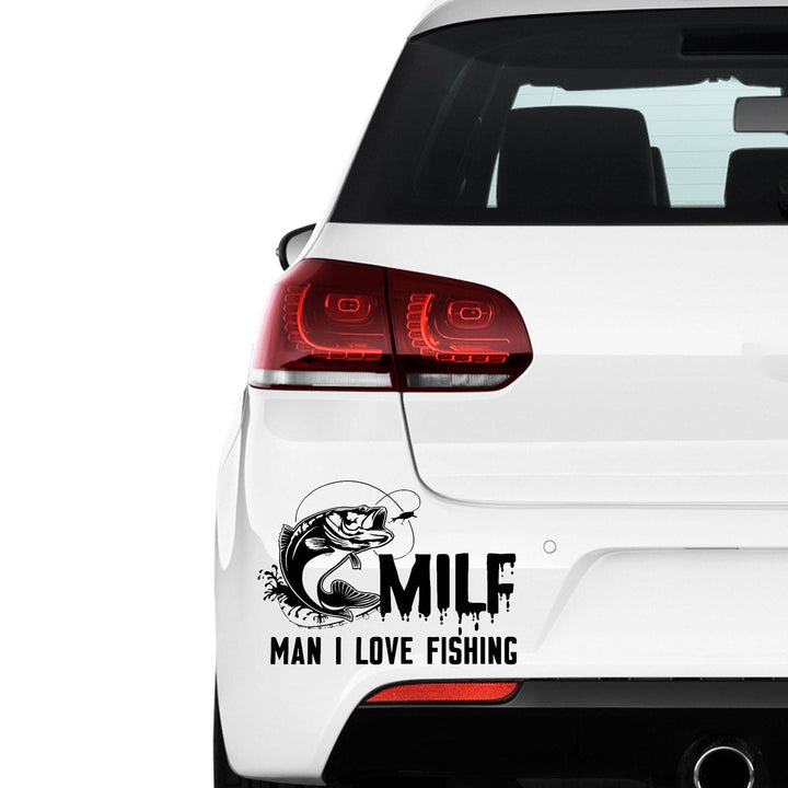 MILF Man I Love Fishing Vinyl Car Decal Sticker