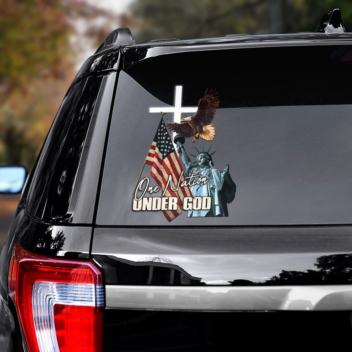 One Nation Under Christian Vinyl Car Decal Sticker