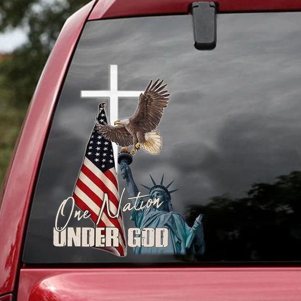 One Nation Under Christian Vinyl Car Decal Sticker