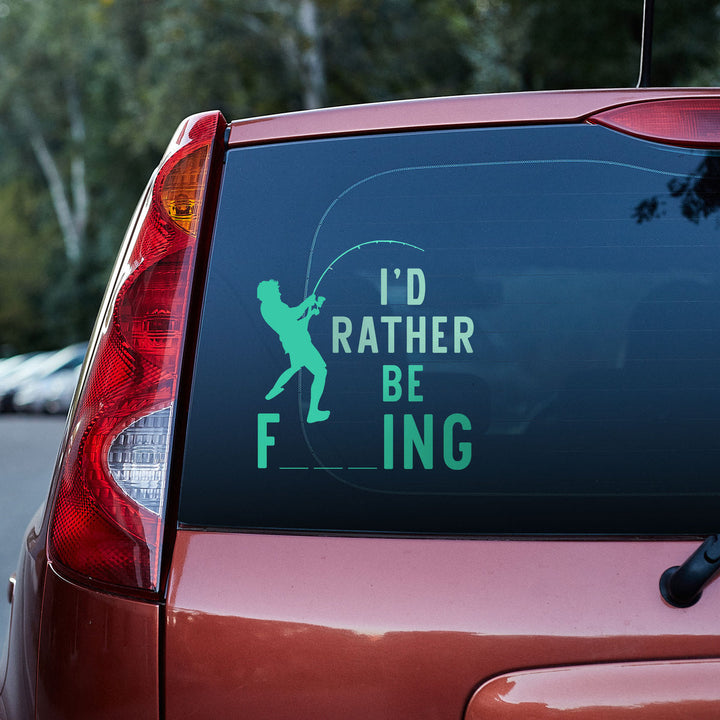 Fishing Vinyl Car Decal Sticker