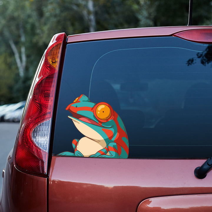 Exotic Frog 3D Vinyl Car Decal Sticker