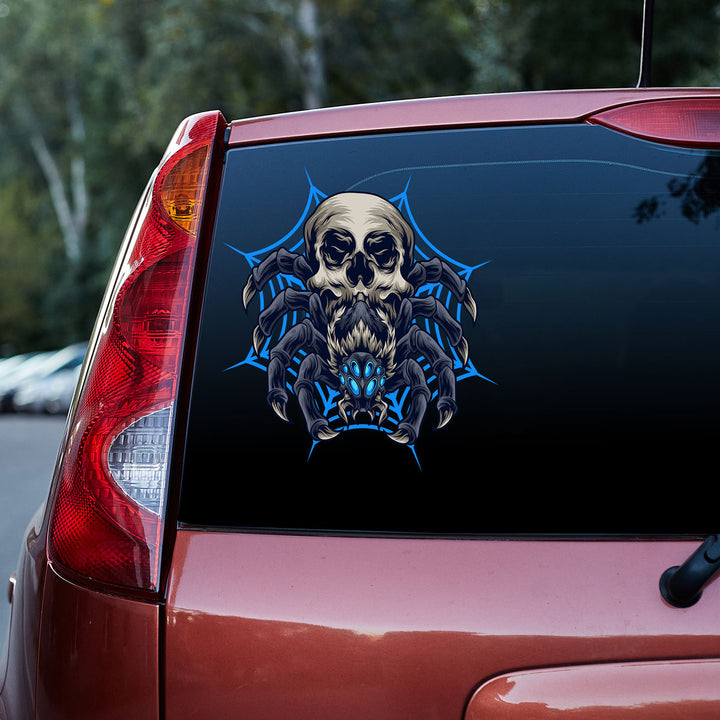 Spider Skull Monster 3D Vinyl Car Decal Sticker