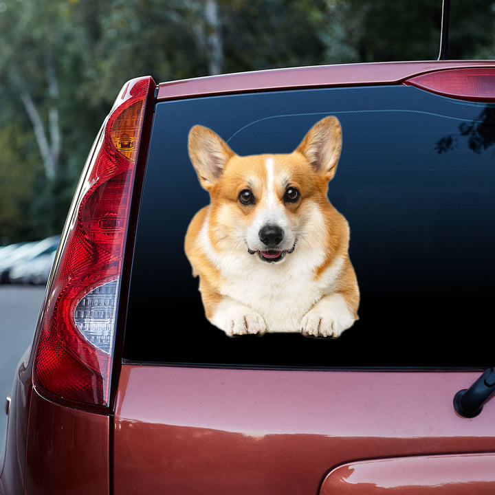 Welsh Corgi Dog 3D Vinyl Car Decal Sticker