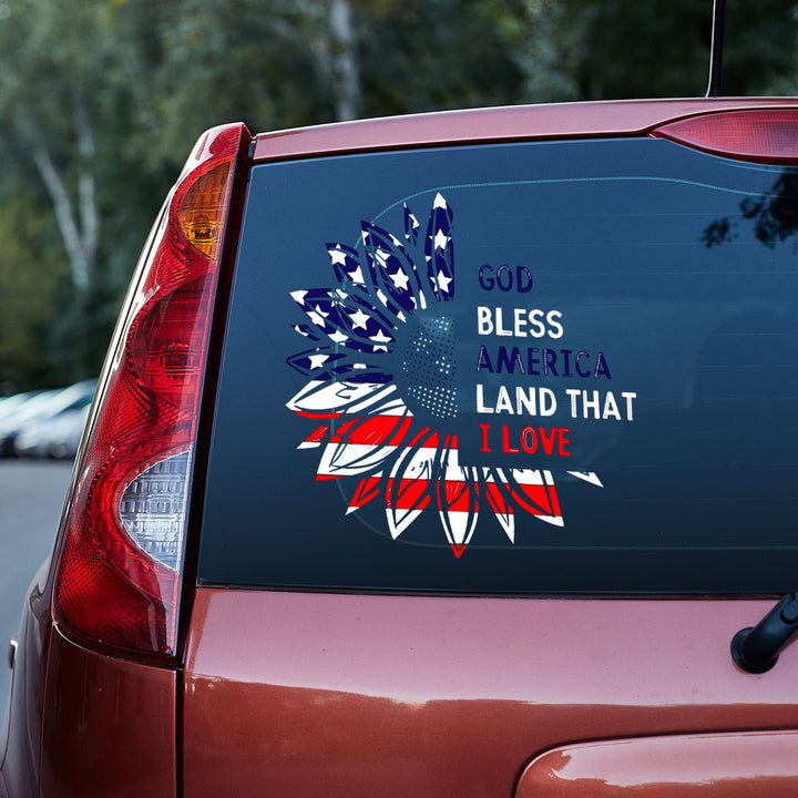 God Bless America Vinyl Car Decal Sticker