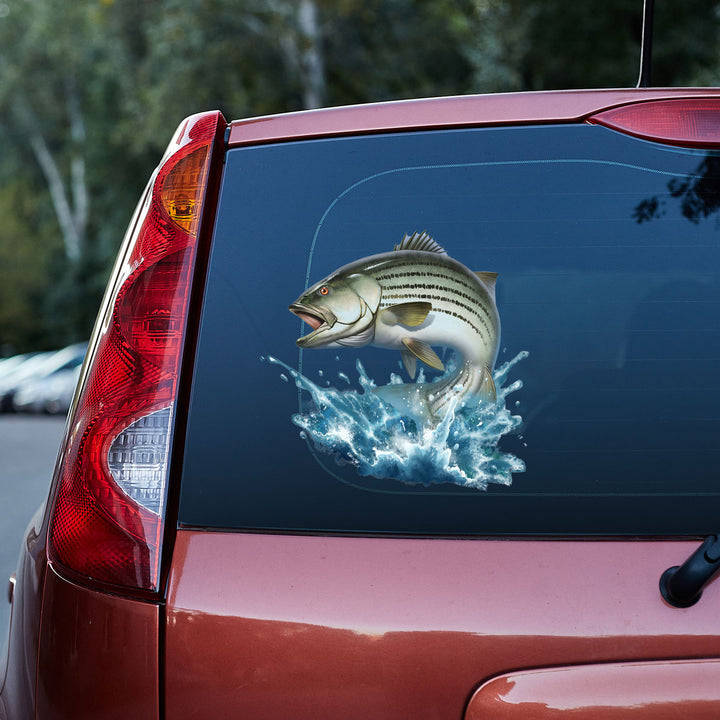 Bass Fishing 3D Vinyl Car Decal Sticker