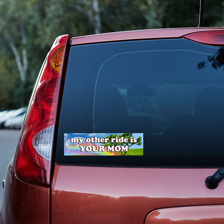 My Other Ride Is Your Mom 3D Vinyl Car Decal Stickers CS5696