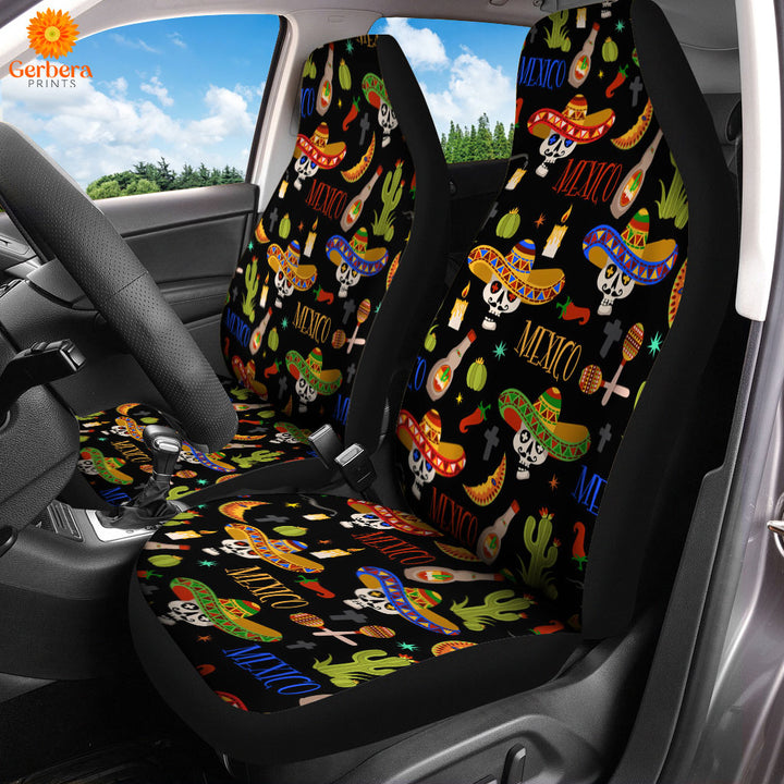 Mexican Symbols Cinco De Mayo Car Seat Cover Car Interior Accessories CSC5147
