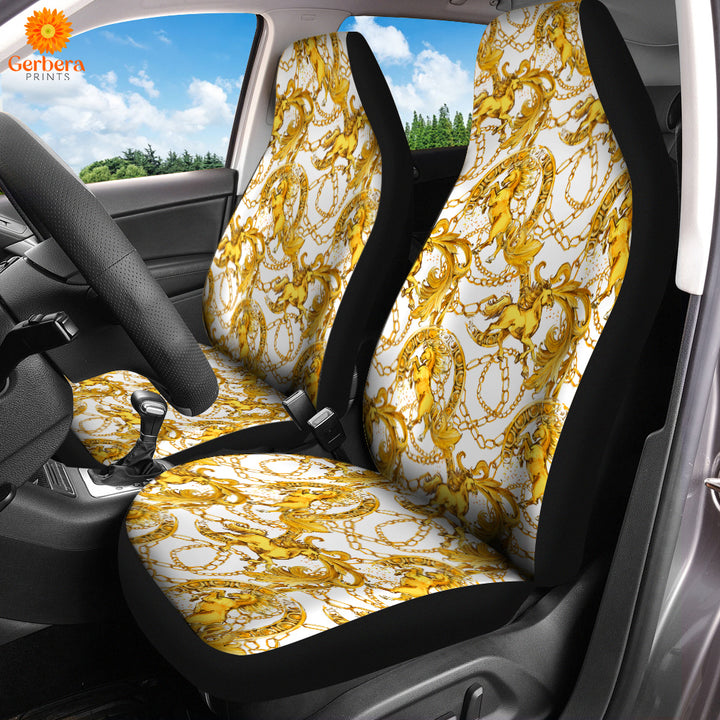 Golden Horses Car Seat Cover Car Interior Accessories CSC5167
