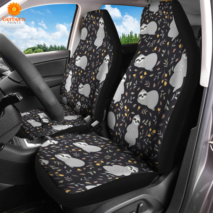Adorable Sloths Sleeping In The Forest Car Seat Cover Car Interior Accessories CSC5398