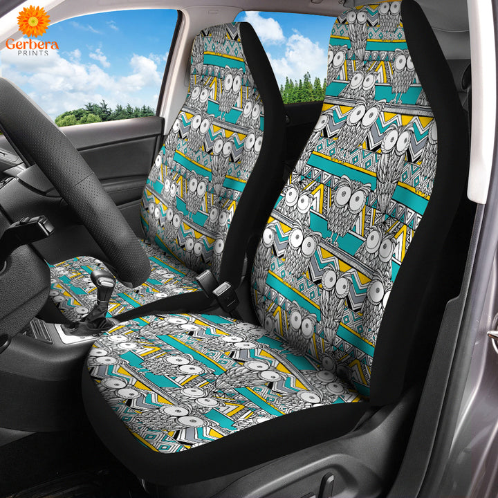 Owl Lover Vintage Car Seat Cover Car Interior Accessories CSC5430