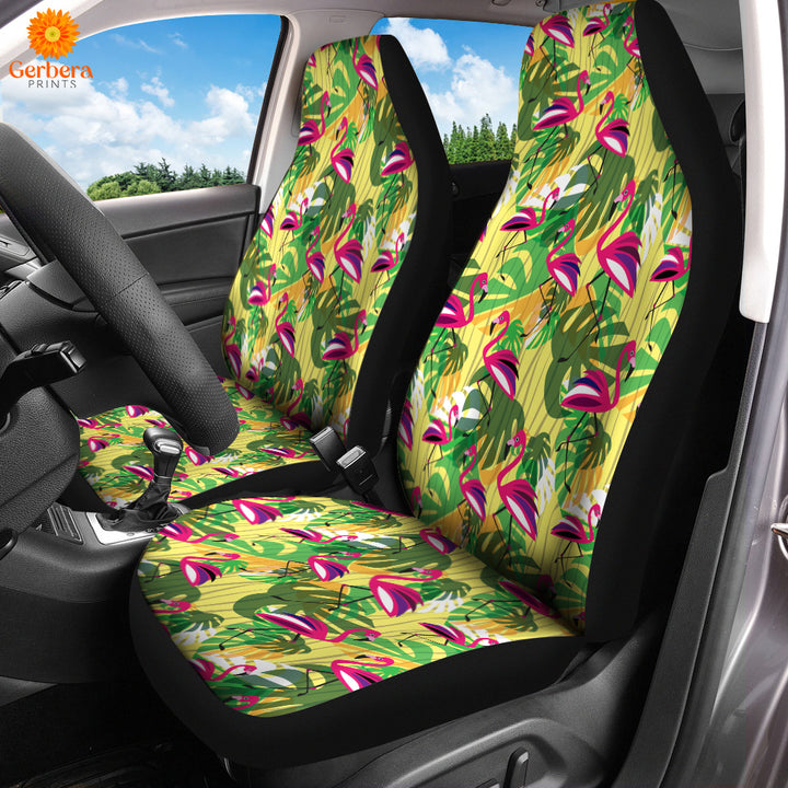 Thou Shall Not Try Me Flamingo Tropical Car Seat Cover Car Interior Accessories CSC5439