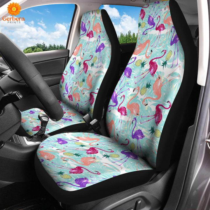 Stand Tall And Be A Fabulous Flamingo Funny Car Seat Cover Car Interior Accessories CSC5444