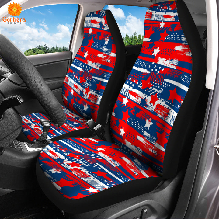 4th Of July Independence Day American Summer Patriotic Car Seat Cover Car Interior Accessories CSC5447