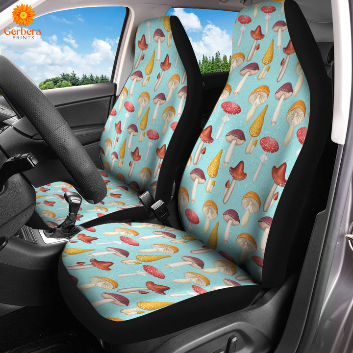 Colorful Mushroom Car Seat Cover Car Interior Accessories CSC5456