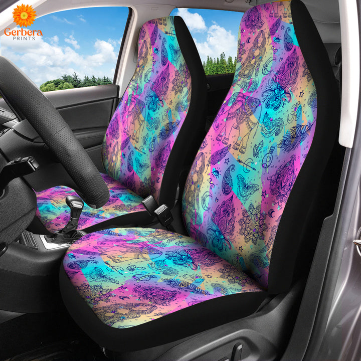 Colorful Rainbow Boho Style Car Seat Cover Car Interior Accessories CSC5457