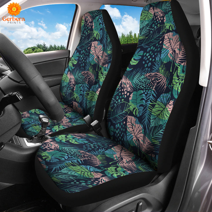 Tropical Plants Seamless Car Seat Cover Car Interior Accessories CSC5503