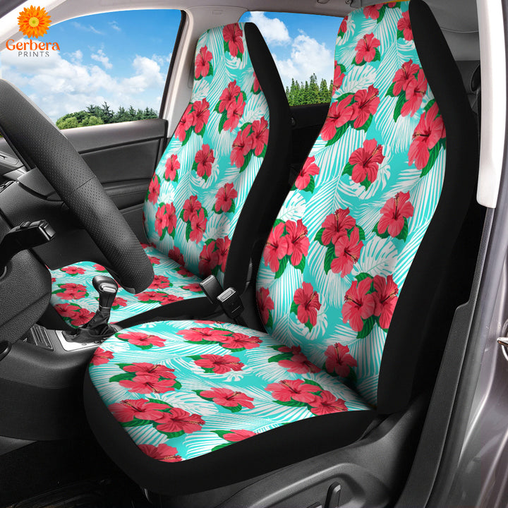 Hibicus Floral Car Seat Cover Car Interior Accessories CSC5542