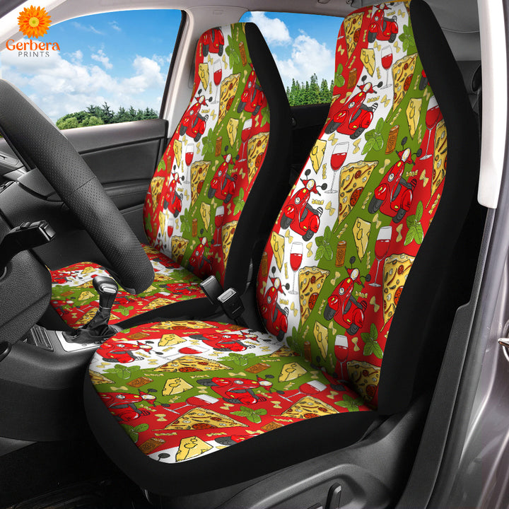 Italy Flag Pattern Car Seat Cover Car Interior Accessories CSC5568