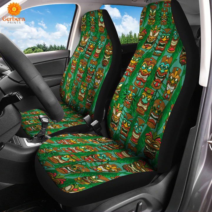 Tiki Palm Leaves Tropical Car Seat Cover Car Interior Accessories CSC5599
