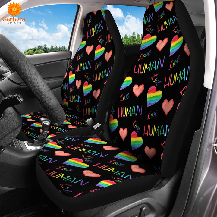 Love Is A Human Right LGBT Car Seat Cover Car Interior Accessories CSC5614