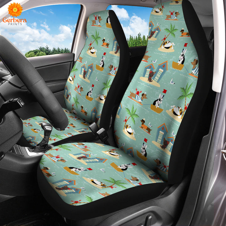 Dogs On Vacations Car Seat Cover Car Interior Accessories CSC5640