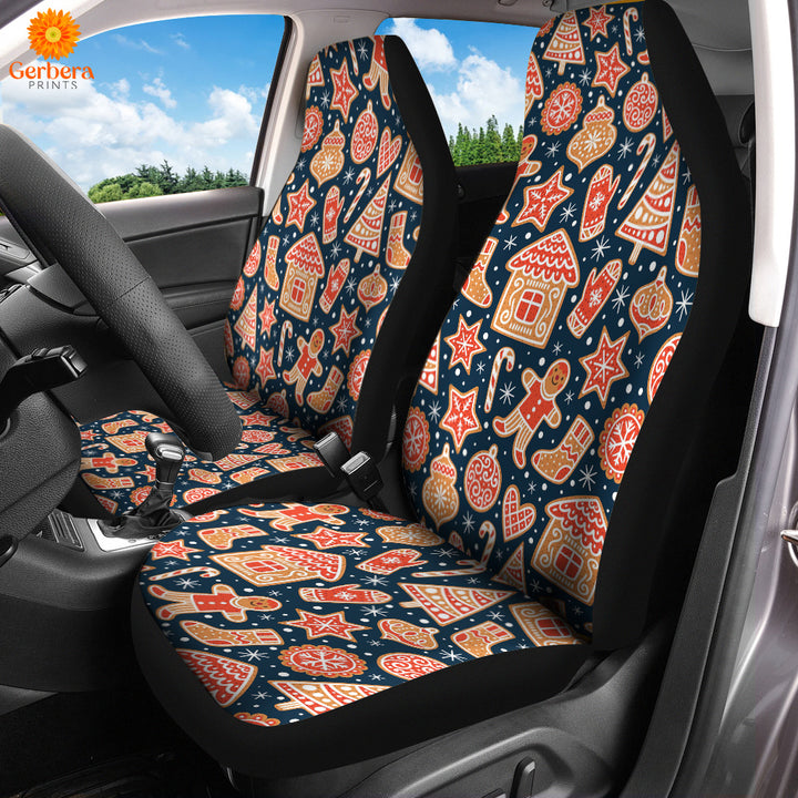 Christmas Gingerbread Cookies Car Seat Cover Car Interior Accessories CSC5646