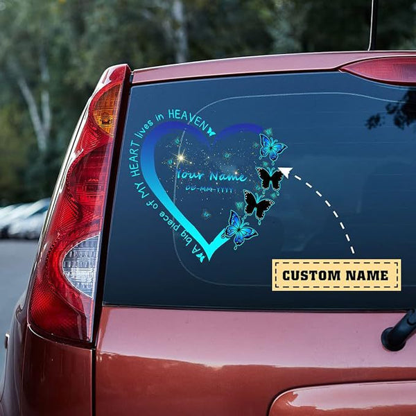 A Big Piece Of My Heart Custom Text Vinyl Car Decal Sticker