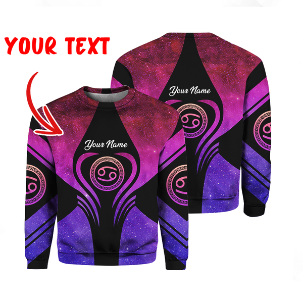 Cancer Girl Custom Name Crewneck Sweatshirt For Men & Women CN5949
