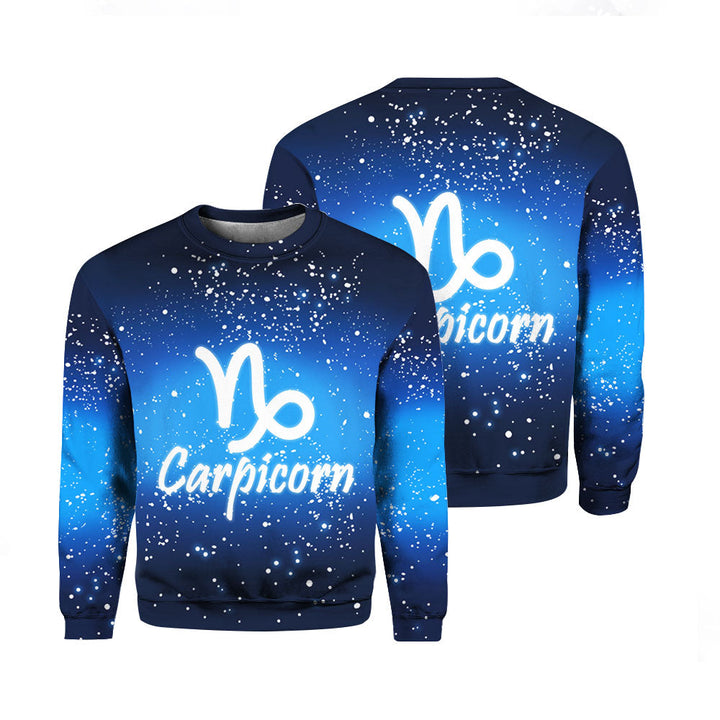 Carpicorn Zodiac Sign Crewneck Sweatshirt For Men & Women