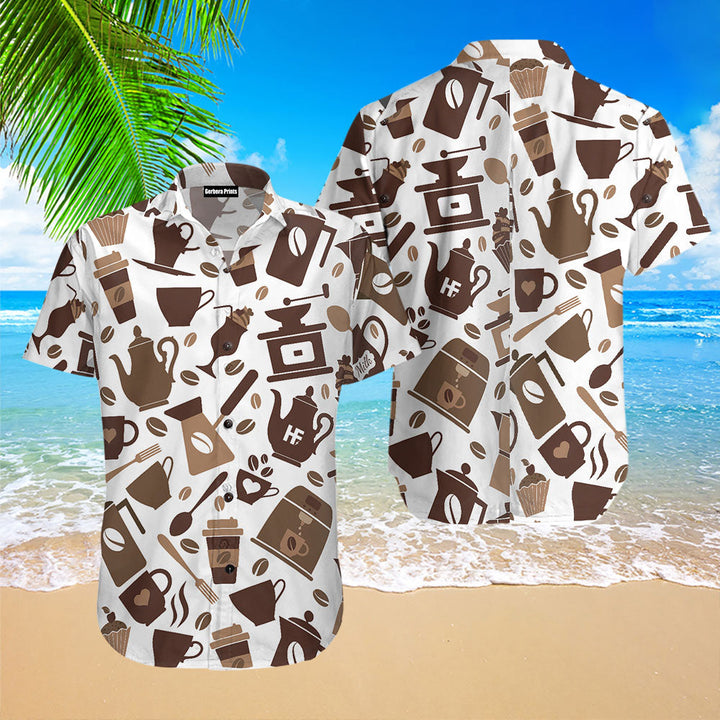 Coffee For A New Day Hawaiian Shirt