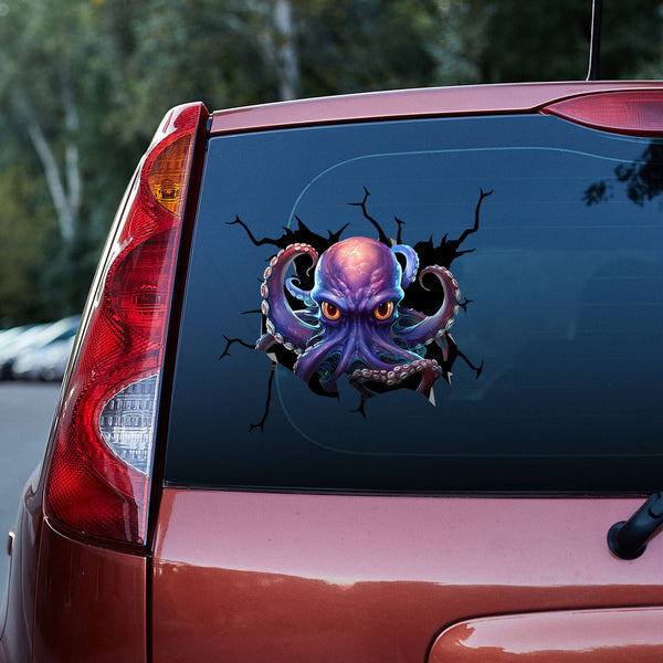 Colorful Octopus 3D Vinyl Car Decal Stickers CS8160