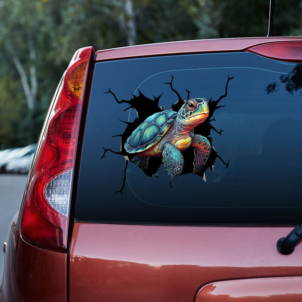 Colorful Turtle 3D Vinyl Car Decal Stickers CS8168