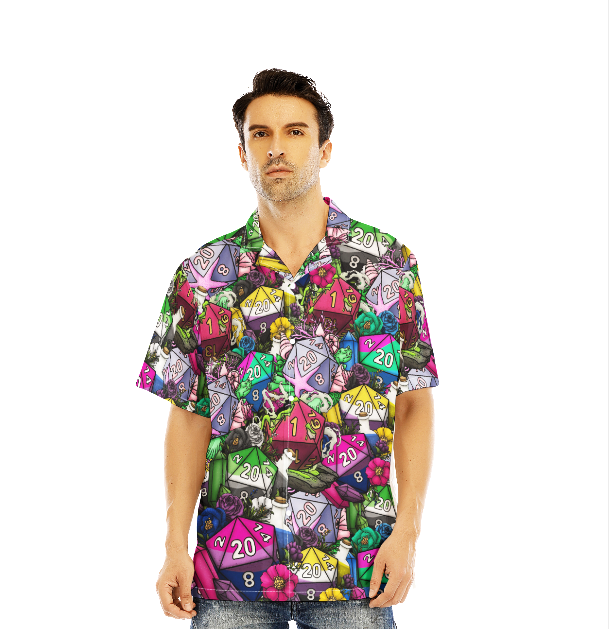 D&D Dice World Luck Is In Small Things Aloha Hawaiian Shirts For Men and Women WT2059